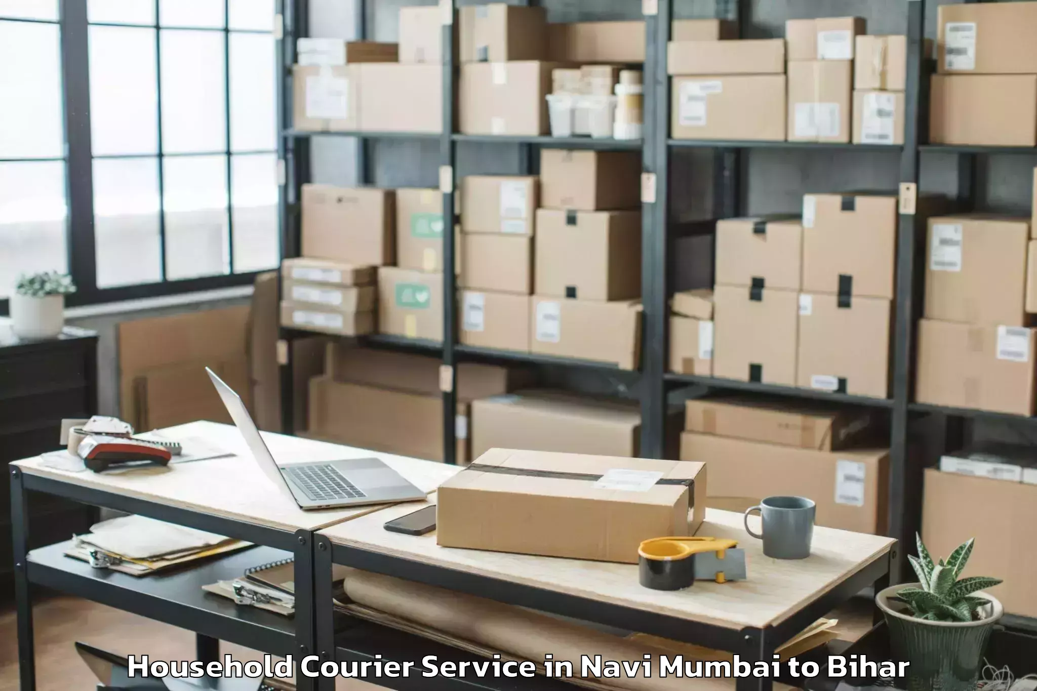 Reliable Navi Mumbai to Dalsinghsarai Household Courier